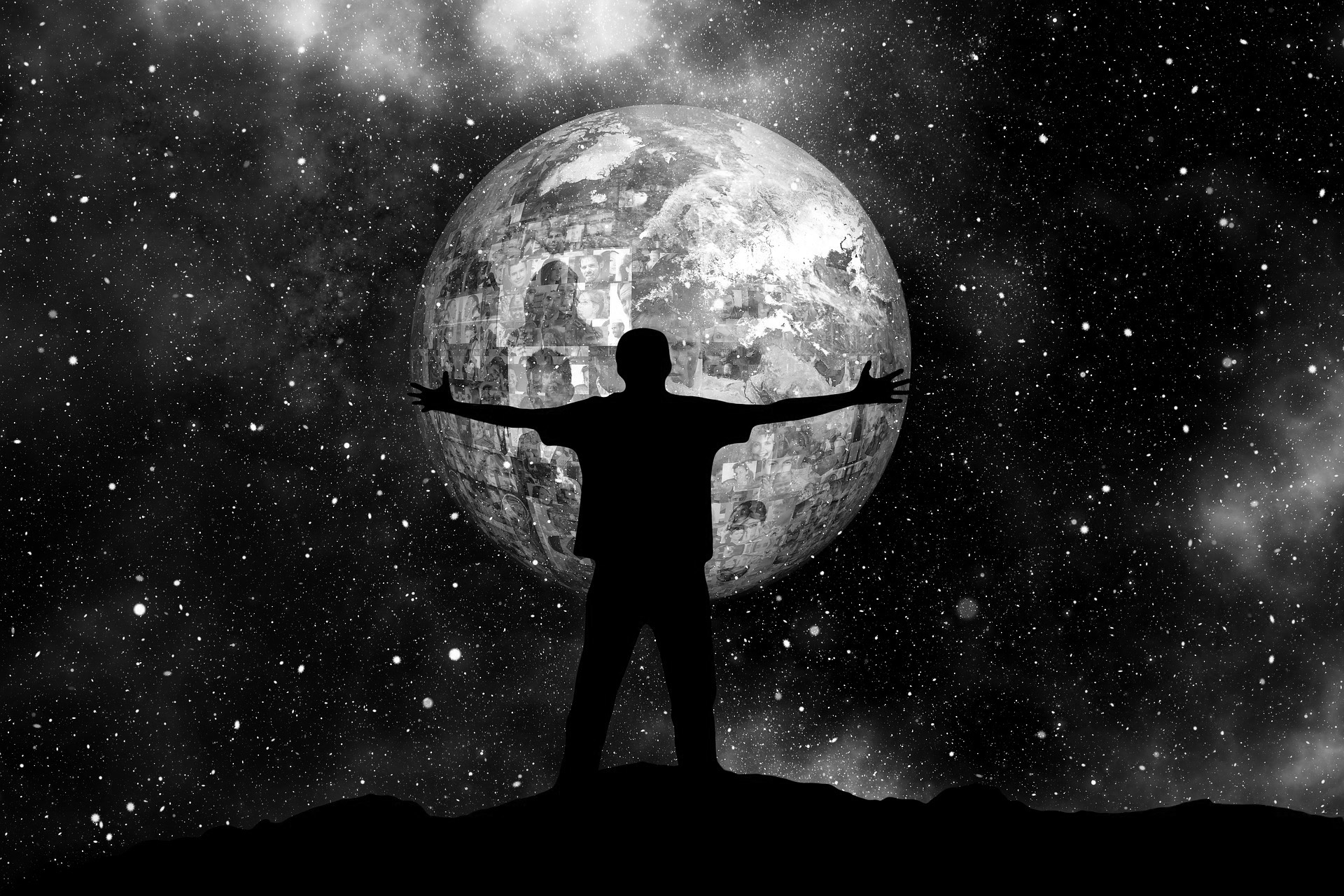 Surrender your mind. Цель космос. Необъятный человек. Мировое пространство.