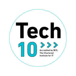 Tech 10 Accreditation by BCS, The Chartered Institute for IT in the United Kingdom