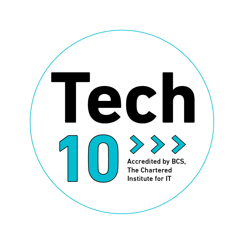 Tech 10 Accreditation by BCS, The Chartered Institute for IT in the United Kingdom